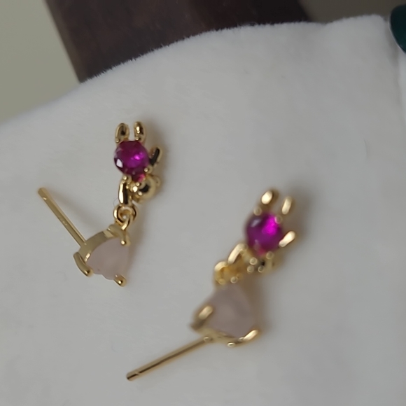 Tiny Teddy Bear Studs (S925) for Girls - Picture 8 of 9